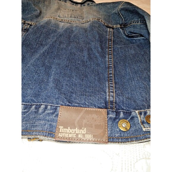 Timberland Kids Denim Jean Jackets Size Small (8-10) - Picture 8 of 9